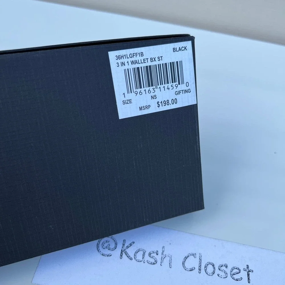 Michael kors Men Wallet Card Case Gift box set Black - Picture 7 of 7